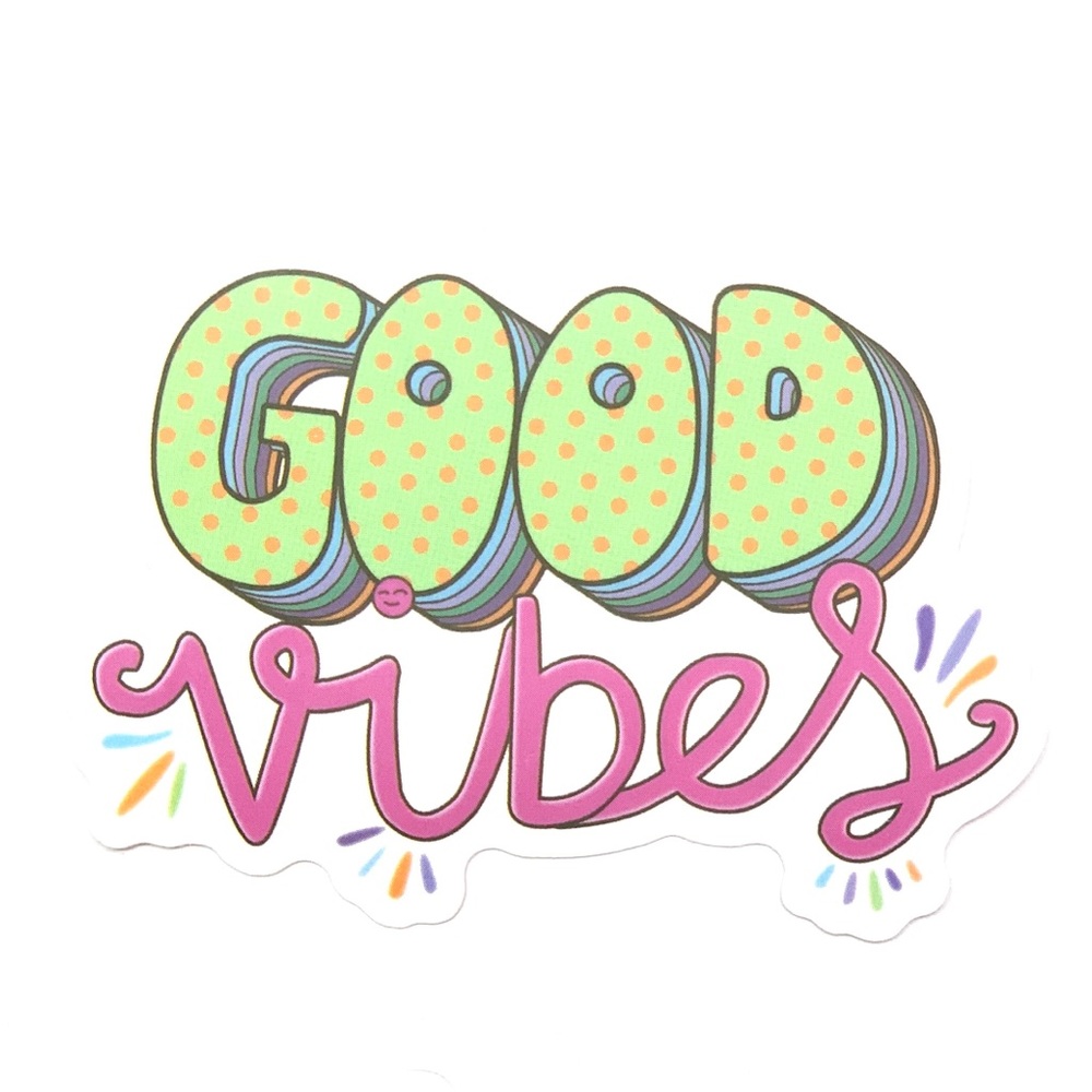 Good Vibes Vinyl Sticker